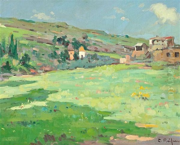 Paisaje Oil Painting by Eliseo Meifren y Roig