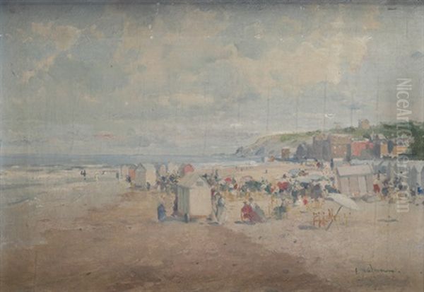 Dia De Playa Oil Painting by Eliseo Meifren y Roig