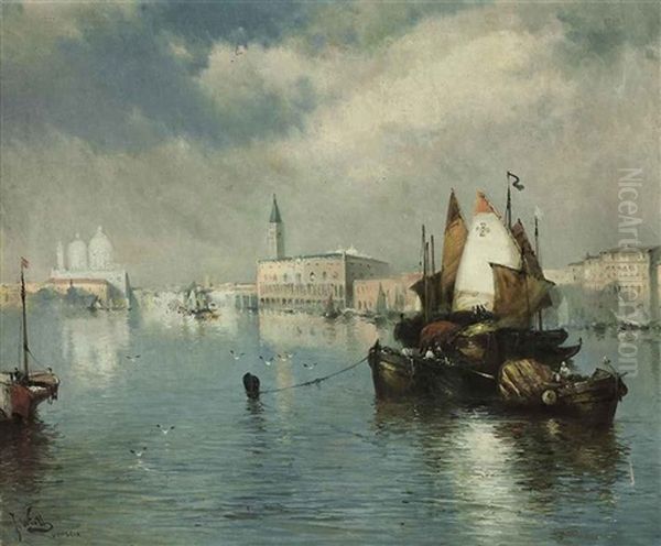 Venice Oil Painting by Eliseo Meifren y Roig