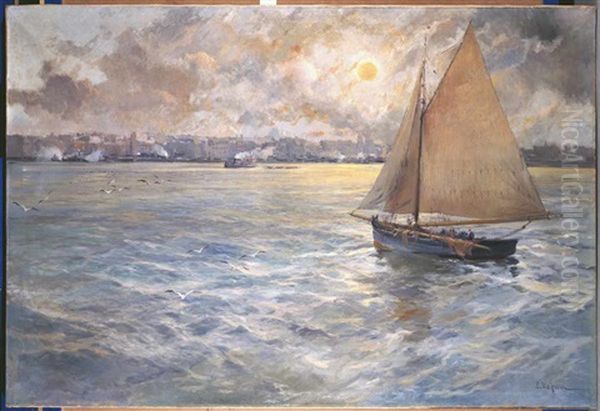 Sol De Tarde Oil Painting by Eliseo Meifren y Roig