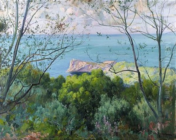 Foradada, Costa De Deia Oil Painting by Eliseo Meifren y Roig