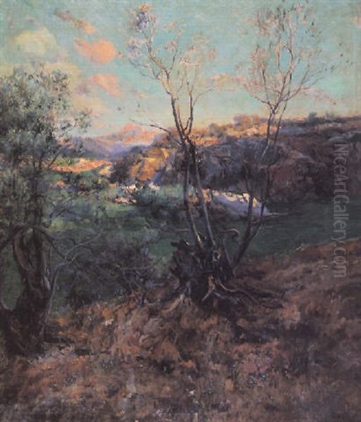 Paisaje Oil Painting by Eliseo Meifren y Roig