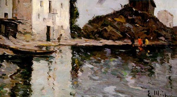 Paisaje De Cadaques Oil Painting by Eliseo Meifren y Roig