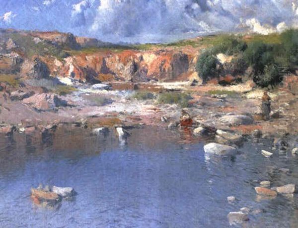 Paisaje De Baleares Oil Painting by Eliseo Meifren y Roig