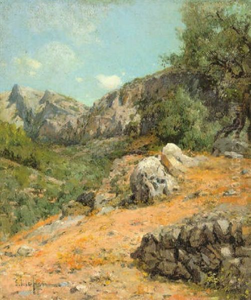 Paisaje Oil Painting by Eliseo Meifren y Roig