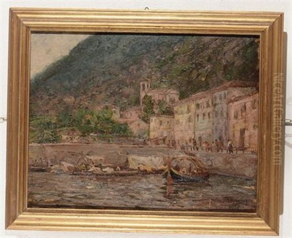 Il Piccolo Porto Do Onnio Oil Painting by Guido Meineri