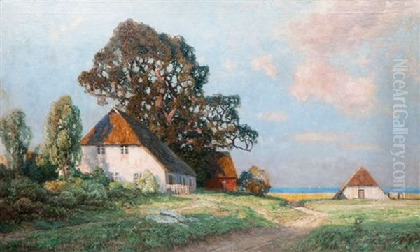 By The Baltic Sea Oil Painting by Georg M. Meinzolt