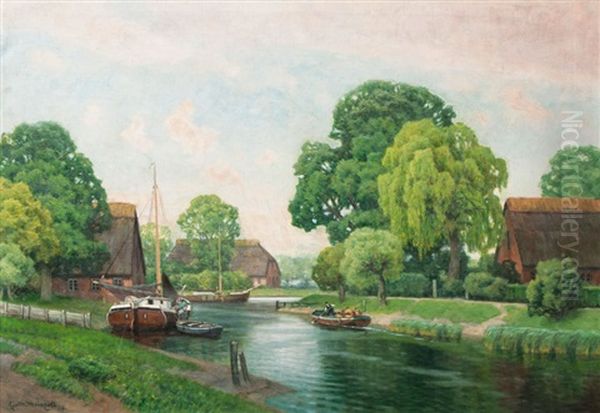 Steinwerder Oil Painting by Georg M. Meinzolt