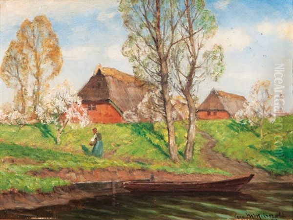 Spring Oil Painting by Georg M. Meinzolt