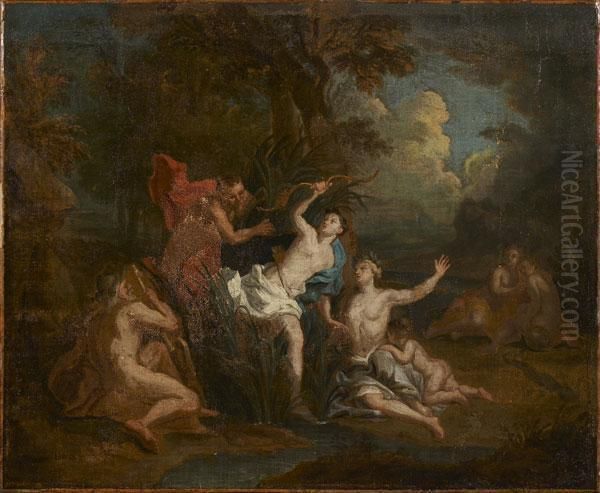 Pan Et Syrinx Oil Painting by Nicolas Bertin