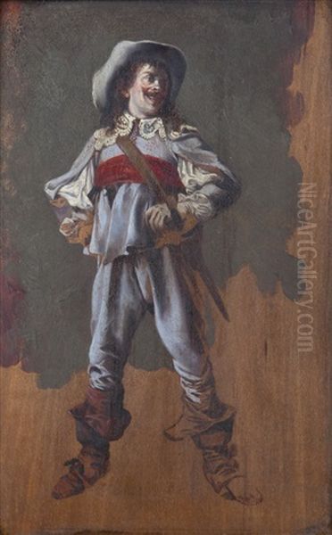 Portrait D'un Mousquetaire Oil Painting by Ernest Meissonier