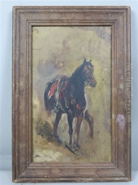 Etude De Cheval Oil Painting by Ernest Meissonier