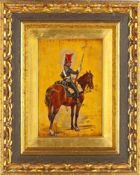 Cavalry Trooper Oil Painting by Ernest Meissonier