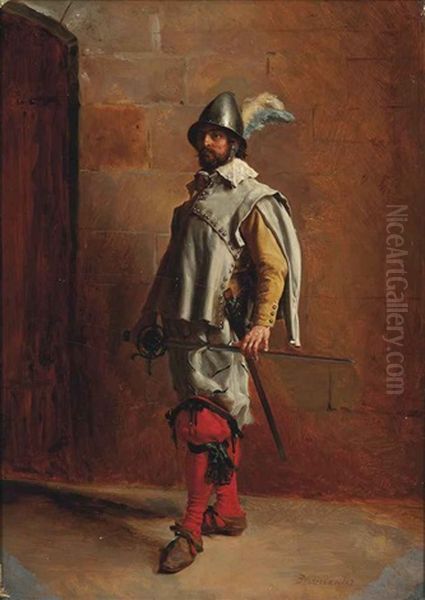 Soldat Oil Painting by Ernest Meissonier