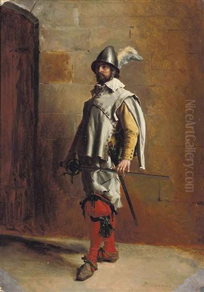 Soldat Oil Painting by Ernest Meissonier