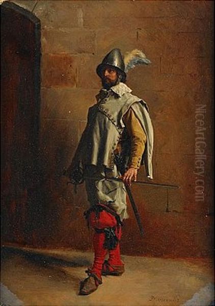 Soldat Oil Painting by Ernest Meissonier