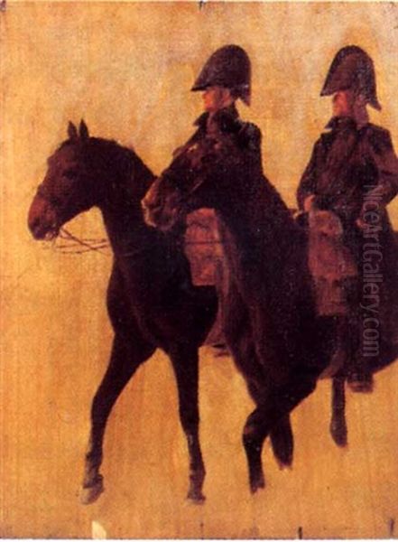 Officiers Generaux, De Retour De Campagne Oil Painting by Ernest Meissonier