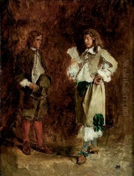 Le Message Oil Painting by Ernest Meissonier