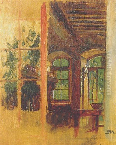 Interieur D'auberge Oil Painting by Ernest Meissonier