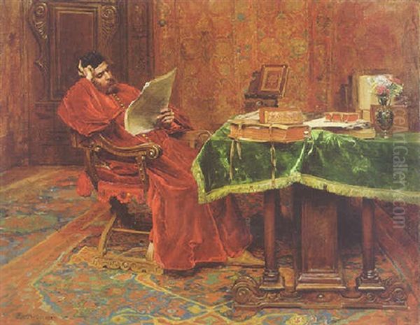 Un Philosophe Oil Painting by Ernest Meissonier