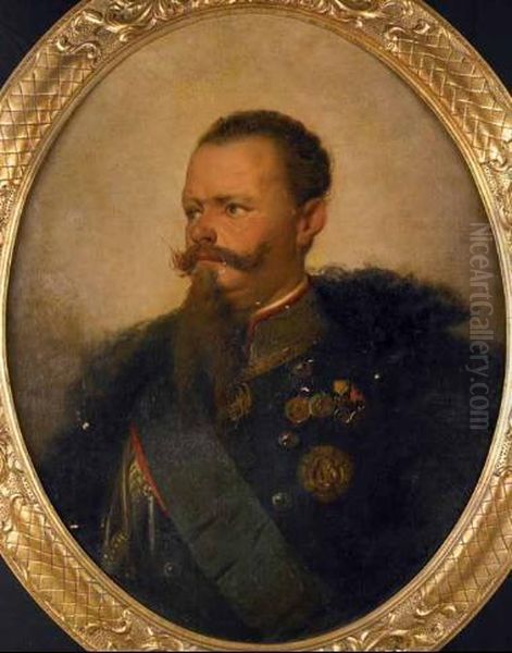 Ritratto Di Vittorio Emanuele Ii Oil Painting by Giuseppe Bertini