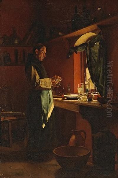 The Alchemist Oil Painting by Jean Charles Meissonier