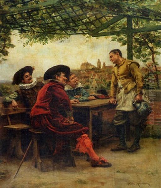 Mousquetaire A La Taverne by Jean Charles Meissonier