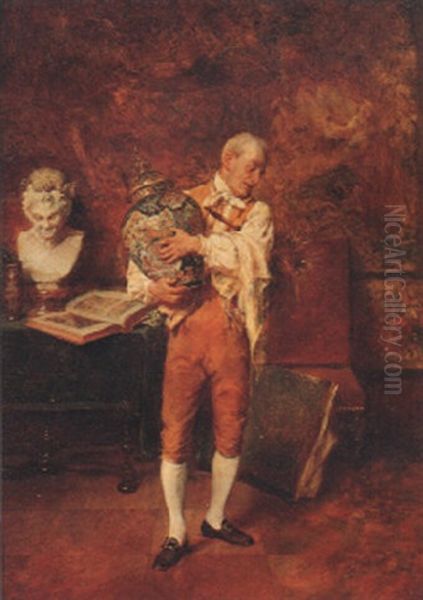 Le Valet De Chambre Oil Painting by Jean Charles Meissonier