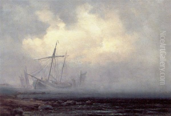 Marine Oil Painting by Daniel Hermann Anton Melbye