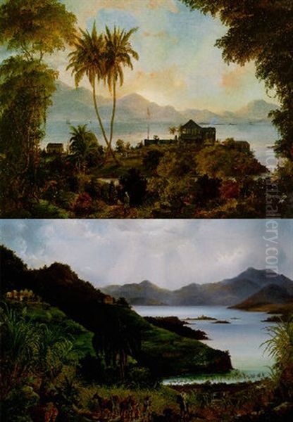 La Baie De Cruz Oil Painting by Fritz Siegfried George Melbye