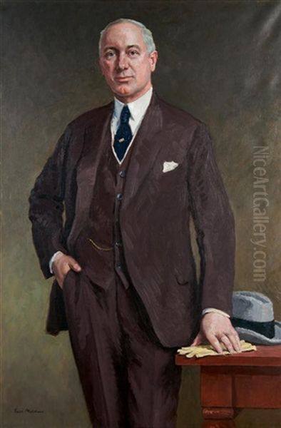 Portrait Of Walter J. Hayes Oil Painting by Gari Melchers