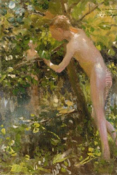 The Bathers Oil Painting by Gari Melchers