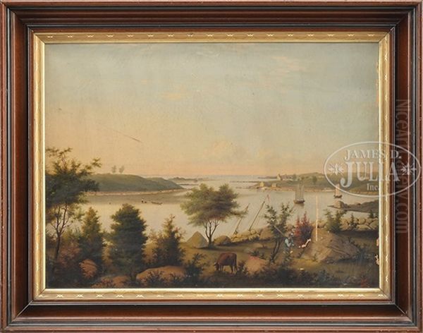 The Annisquam River Looking Towards Ipswich Bay Oil Painting by Mary Blood Mellen