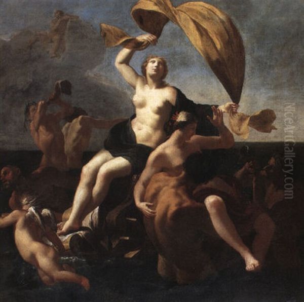 The Triumph Of Galatea Oil Painting by Charles Mellin