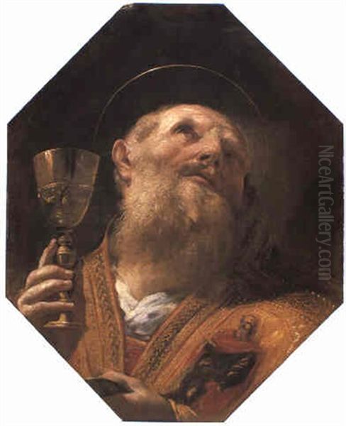 Saint Gregory Oil Painting by Charles Mellin