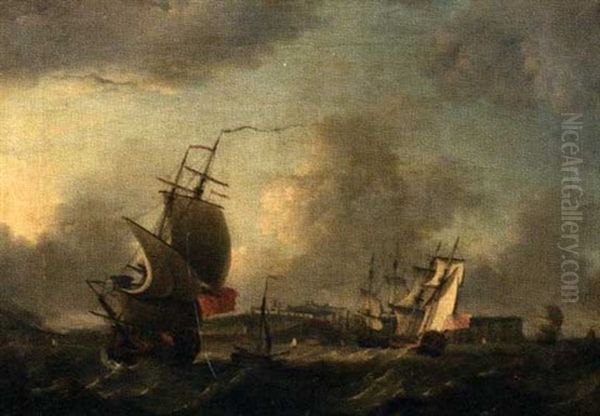 Shipping Off Dover by Thomas Mellish