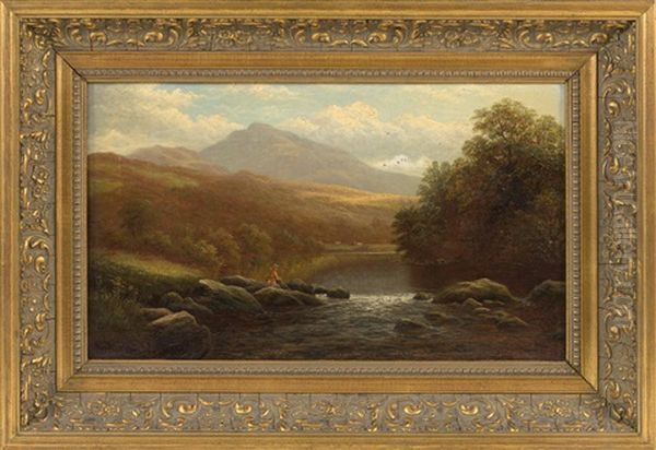 Moel Siabod From The .. North Wales Oil Painting by William Mellor