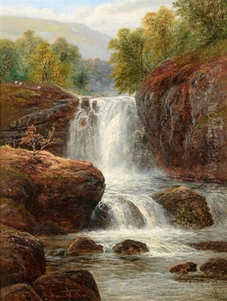 Fall Near Keswick, Cumberland Oil Painting by William Mellor