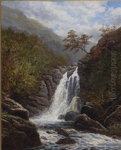 River Scenes, A Pair Oil Painting by William Mellor