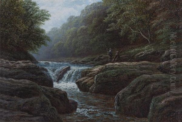 The Strid Oil Painting by William Mellor