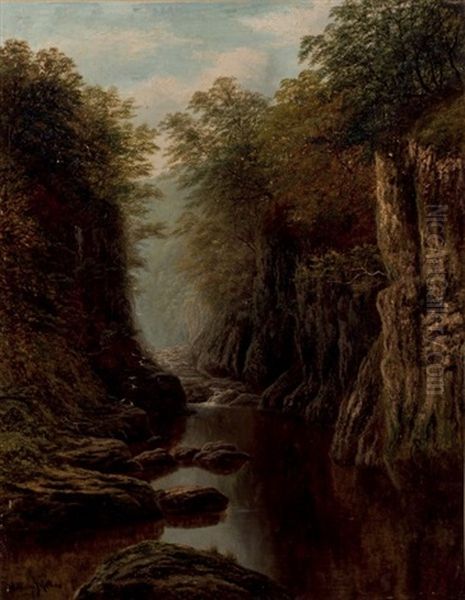 Paisaje Fluvial Oil Painting by William Mellor