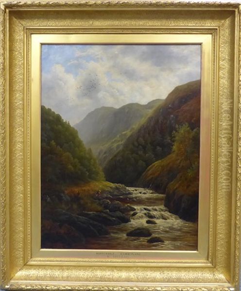 Borrowdale, Cumberland Oil Painting by William Mellor