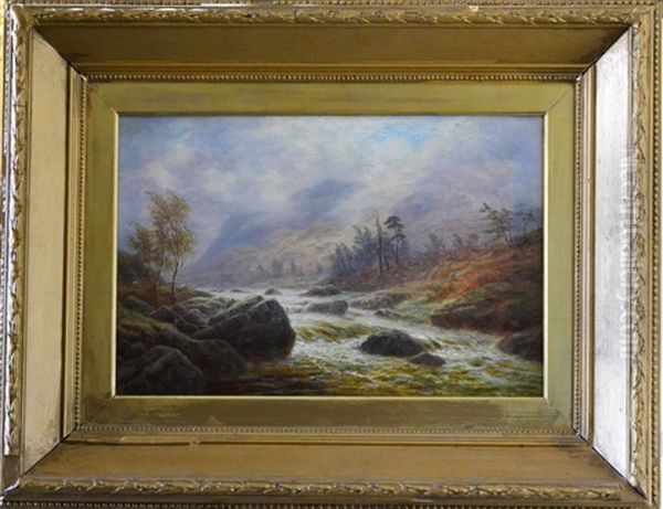 On The Llugwy, North Wales Oil Painting by William Mellor