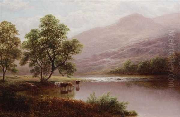 On The Glaslyn And On The Conway (pair) Oil Painting by William Mellor