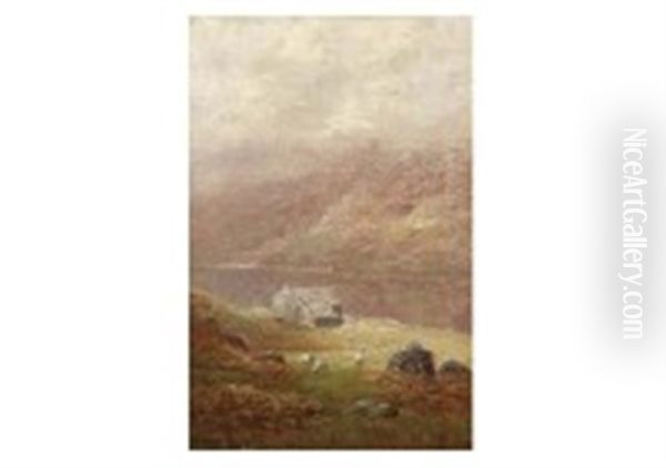 Farm At Easdale Oil Painting by William Mellor