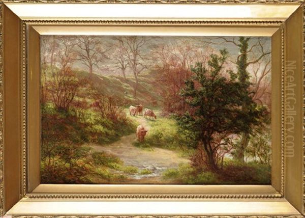 In Birkham Woods, Knaresborough, Yorkshire Oil Painting by William Mellor