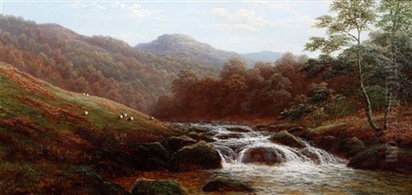 On The Rothay, Near Grasmere, Westmorland Oil Painting by William Mellor