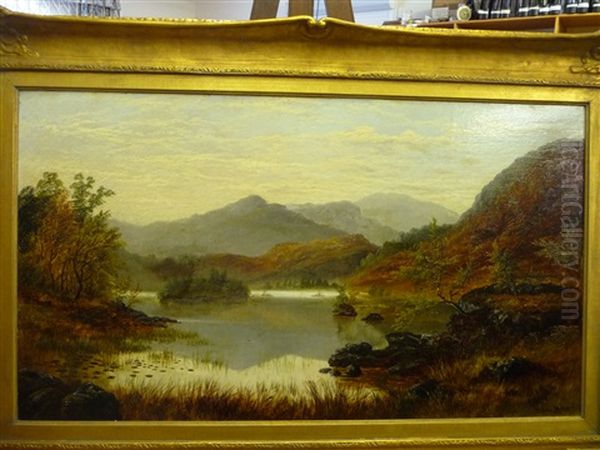 Rydal Water Nr Ambleside, Westmorland Oil Painting by William Mellor