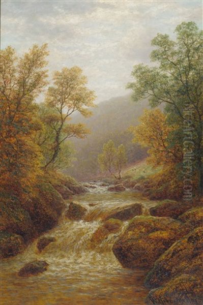 Dale Ghyll, Ingleton Oil Painting by William Mellor