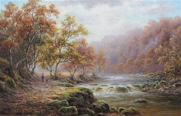 Thornton Ghyll, Yorkshire Oil Painting by William Mellor